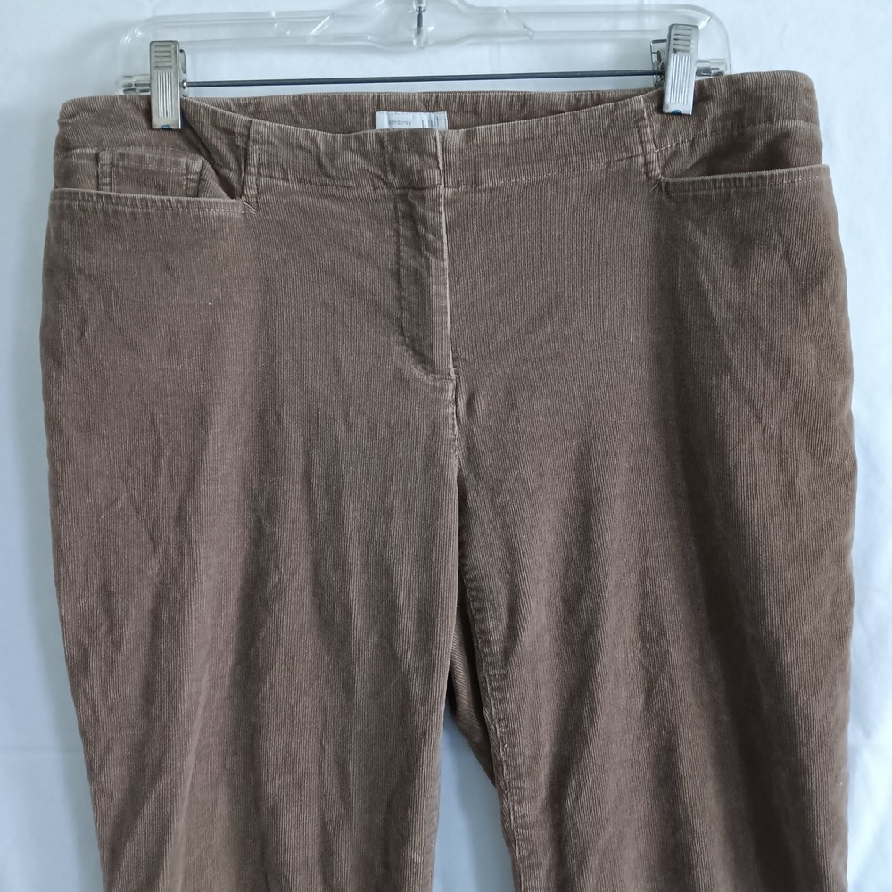 J. Jill Corduroy Pants Womens 10 Petite Tan Excellent Straight Leg WPT013972